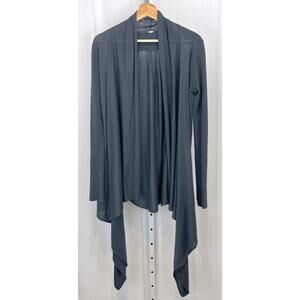 LULULEMON Universal Wrap Draped Open Front Cardigan Sweater Gray